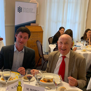 Gregory Licker, Directeur Fondation pour Genève et Luc Weber, anc. recteur Université de Genève