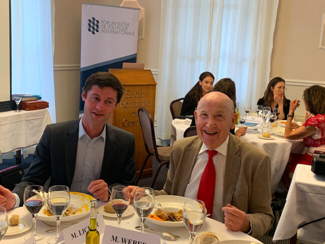 Gregory Licker, Directeur Fondation pour Genève et Luc Weber, anc. recteur Université de Genève